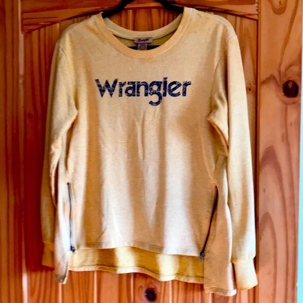 Wrangler gold sweatshirt